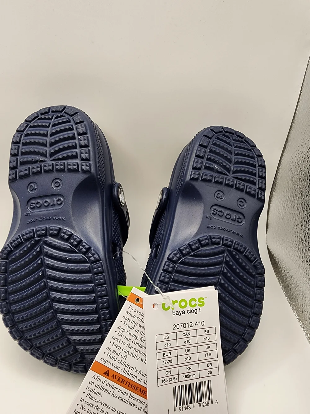 CROCS Kids Navy Blue Classic Clog